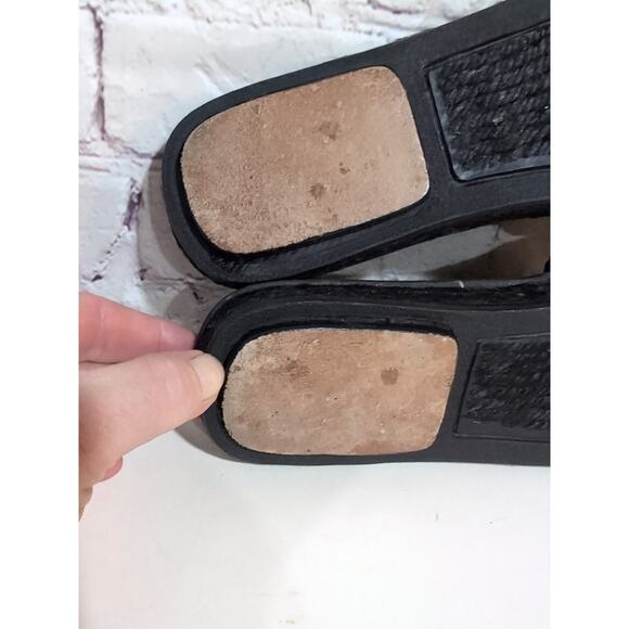 Enzo Angiolini Mathisrm Black Satin Sequin Slide Sandals Womans Size 9 Spain 39 - Picture 11 of 13